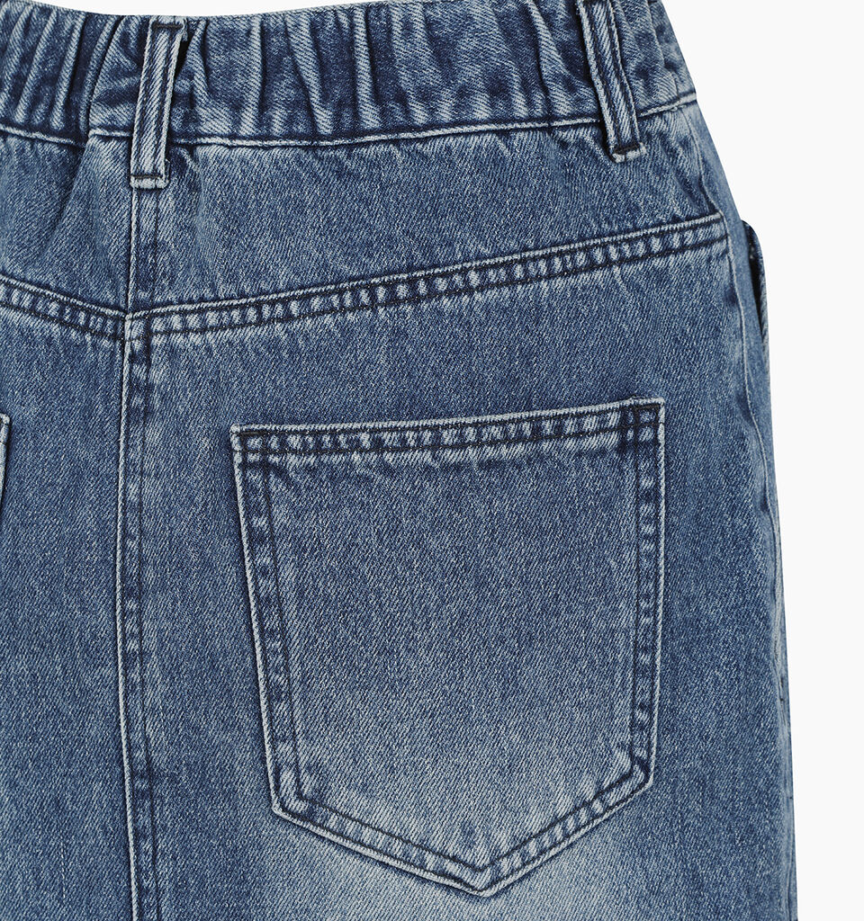 Blue long jean skirt - sisley k longuette skirts - Blue | Sisley K image number 5
